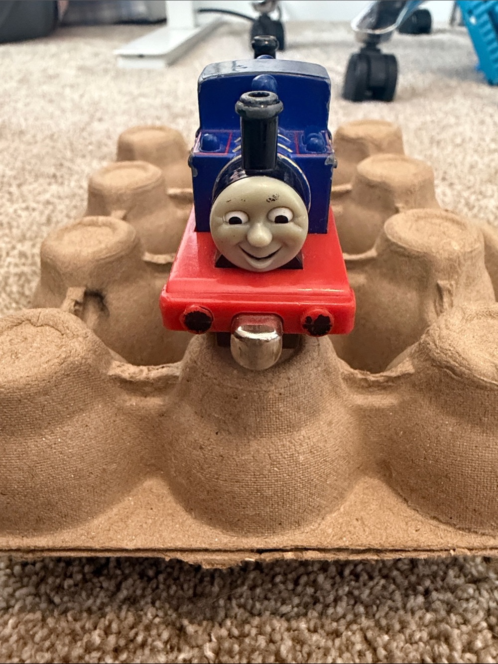 Blue and Red Toy Train Engine - Kids Toys